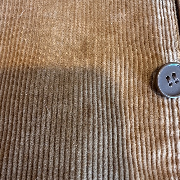 VTG 70’s JCPenney Brown Corduroy suit Vest. Orange Back. Front Pockets. 44L - Picture 9 of 15